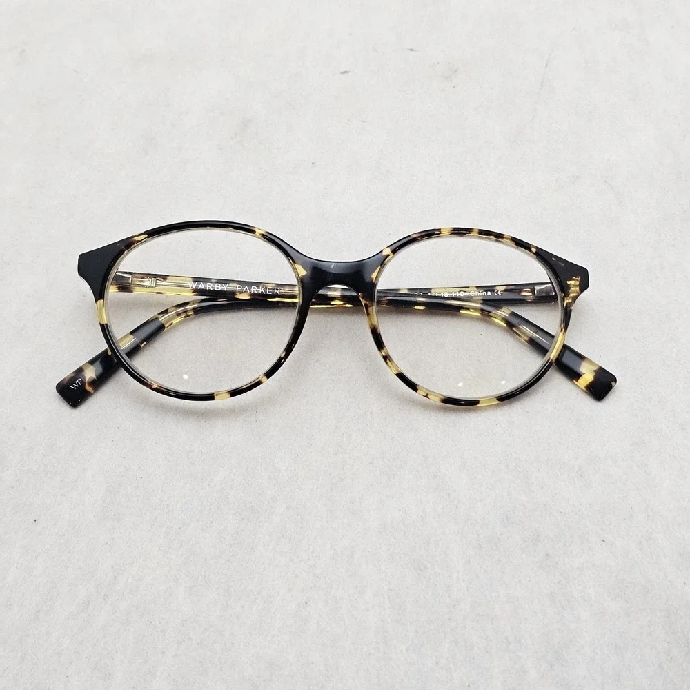 Warby Parker Eyeglasses Farris 197 Fram Mesquite Tortoise Round Frame 50 18 140